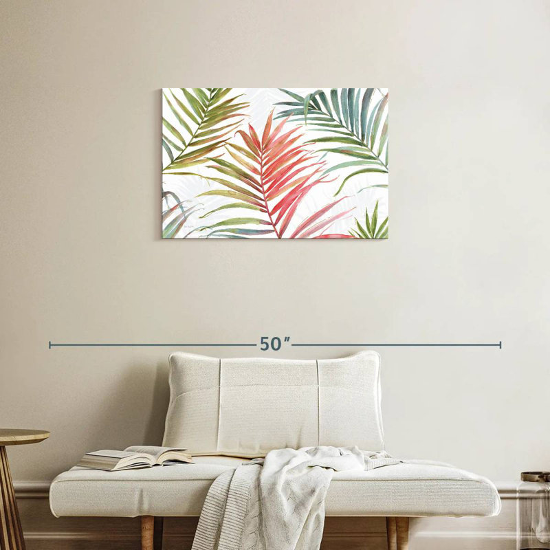 Rosé tropical IV, H 20 po x l 30 po