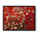'Red Blossoming Almond Tree' by Vincent van Gogh, Red Botanical Tree Fine Art Gallery Canvas Print