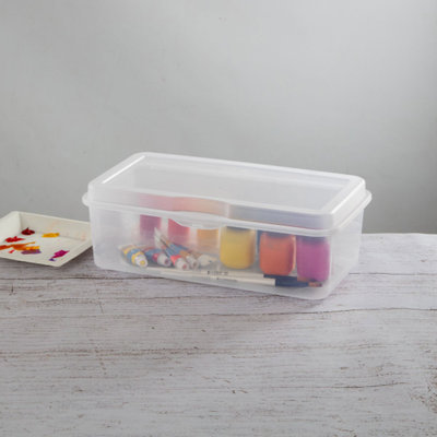 Sterilite Plastic Stacking FlipTop Latching Storage Box Container