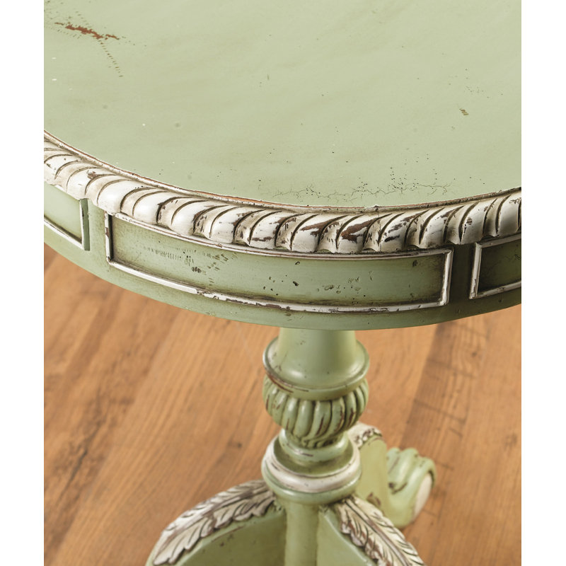 End Table with Storage, Green