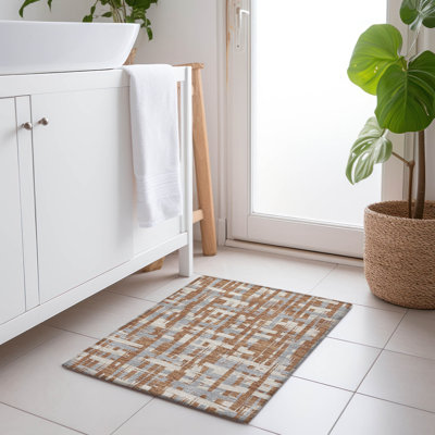 Tapis paprika chantille lavable à la machine intérieur / extérieur