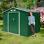 Harbine 7 ft. W x 4.2 ft. D Metal Steep Slope Garden Shed-976415327