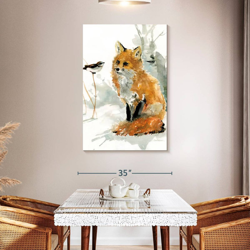 Brampt Fox And Friend, 48" H x 32" W
