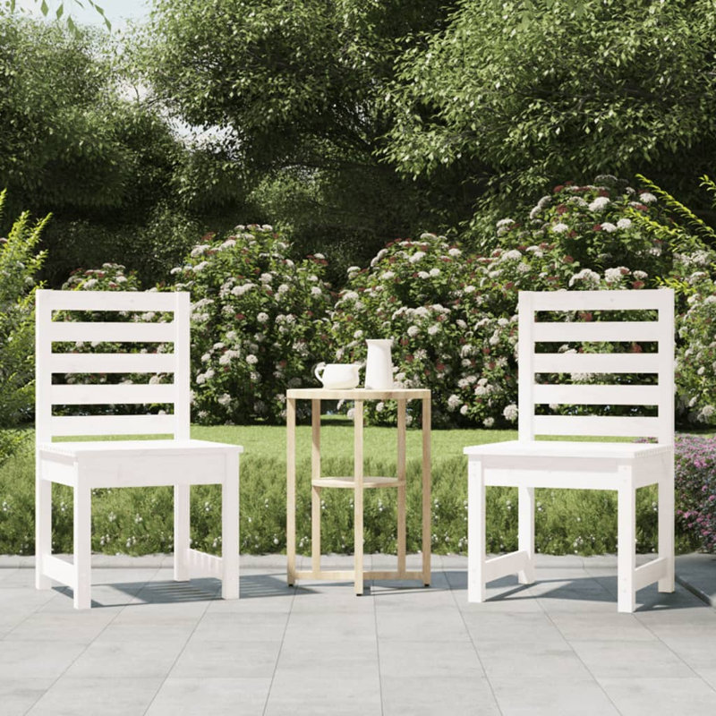 Outdoor Patio Dining Side Chair, White