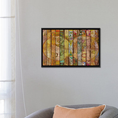 Around the World in Thirteen Maps Graphic Art Print on Canvas