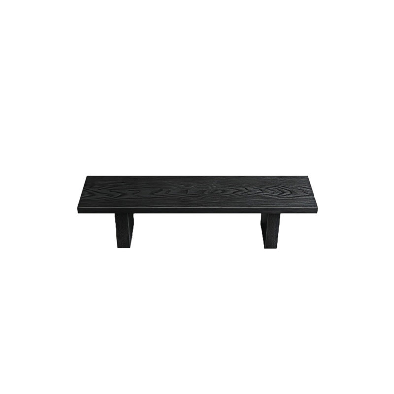Banc en bois massif Maudene, H 17,71 po x l 78,74 po x P 13,77 po