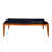 Ayerim Coffee Table, Rectangular Metal Top Coffee Table, Modern Coffee Table