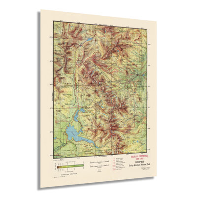 1959 Rocky Mountain National Park Map Poster Wall Art on Paper -  Williston Forge, A01A09F54C2A4B3EB838D7FDB24CBCCD