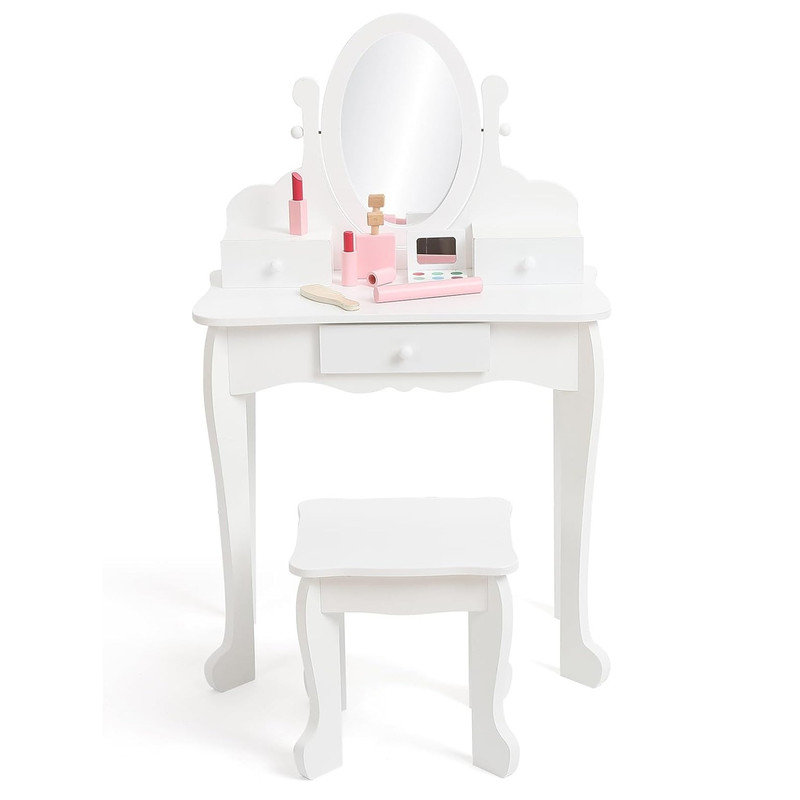 Kids with Mirror, White
