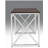 Madison office work area table MDF/Chrome Brown