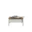 Table d'appoint carrée, table basse avec plateau amovible