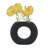 Tocara Modern Stoneware Ceramic Vase with Sculptural Geometric Design, Minimalist Decorative Accent for Contemporary Spaces-104775883-124898252