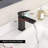Ayna Decors Brass Bathroom Faucet for Sink, Single Hole Faucet with Water Supply Lines-86413950