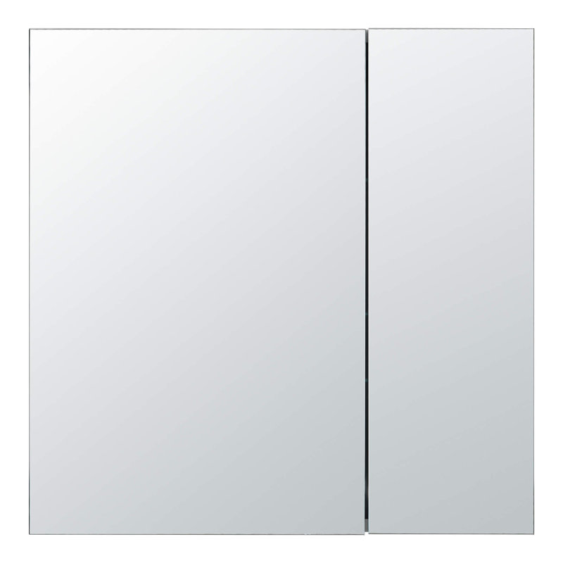 Armoire à pharmacie encastrée ou à fixation en surface FINE FIXTURES avec miroir double face et poignée à prise facile
