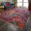 Tapis marocain bleu / rouge / orange Raul-30723073