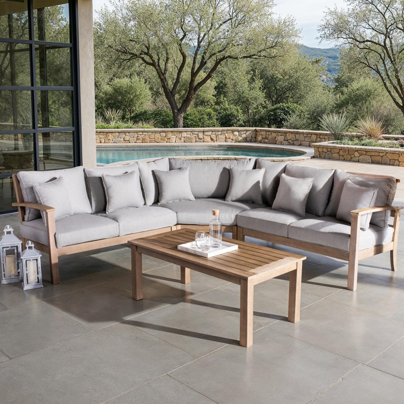 Canapé modulaire Rosabecca, Gris clair