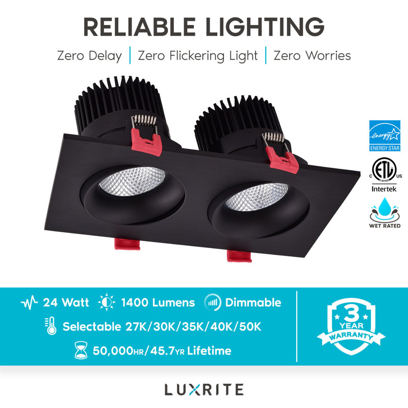 Ensemble d'éclairage encastré 7 "Ultra Slim