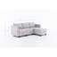 Petit canapé modulaire à 3 places modulaire en L avec canapé-lit modulaire gris clair-768151709