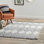 6x9 Ivory Hand-Knotted Wool Diamond Cascade Geometric Modern Contemporary Carpet Rug