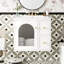 Ensemble de meuble-lavabo mural de 24 pouces avec lavabo en céramique, deux tiroirs et porte à fermeture en douceur pour les petits espaces.