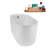 48" Streamline Soaking Freestanding Tub and Tray With Internal Drain-102290900