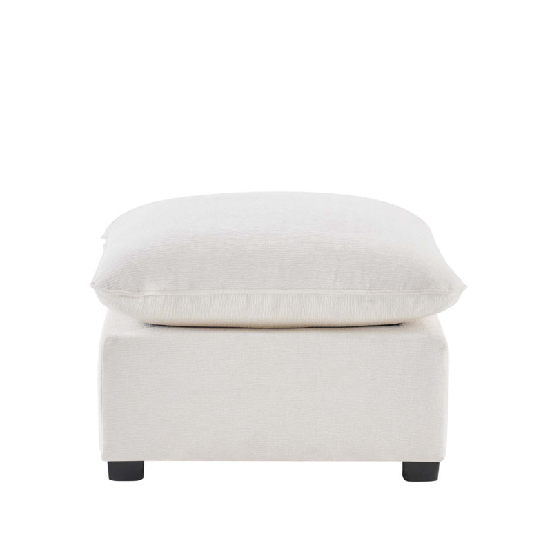 Module de repose-pieds 26 po x 26 po pour canapé modulaire modulaire, siège large, chenille, 2 couleurs (seulement 1 siège)