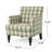 Lofties Contemporary Polyester Armchair with Solid Birch Wood Frame, Plush Cushions, Nailhead Trim, and Button-Tufted Diamond Detailing-234829925