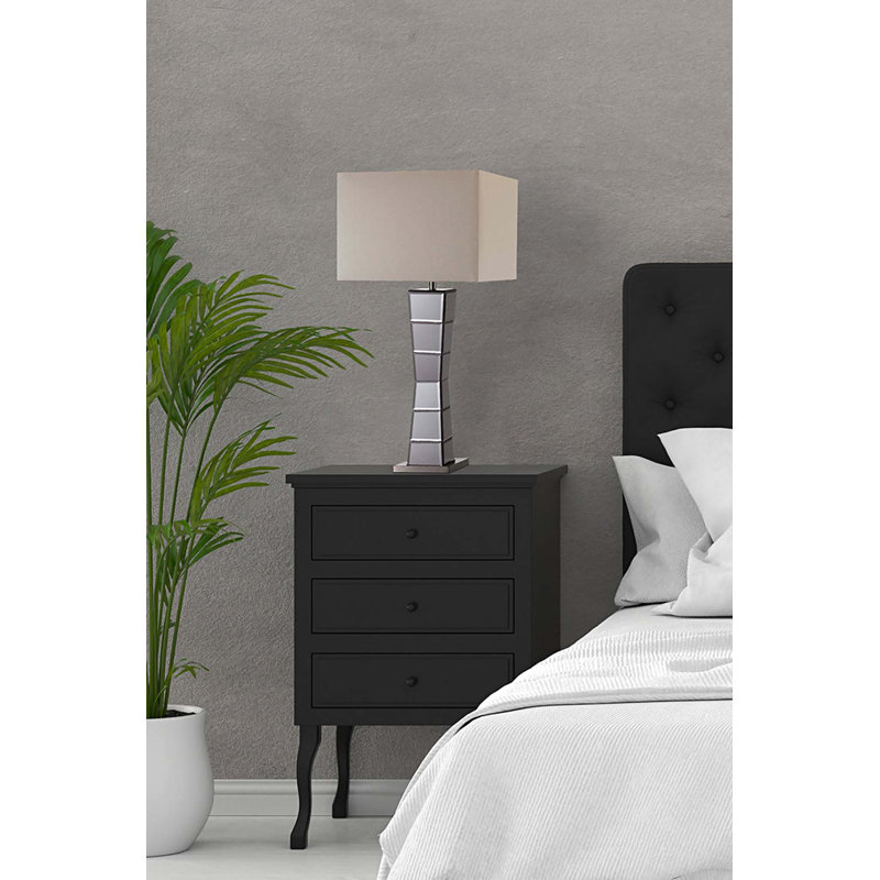 Lampe de table carrée avec miroir 29,5 pouces Alistair