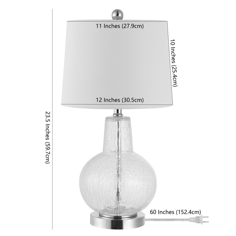 Avinell 24" Table Lamp, Silver
