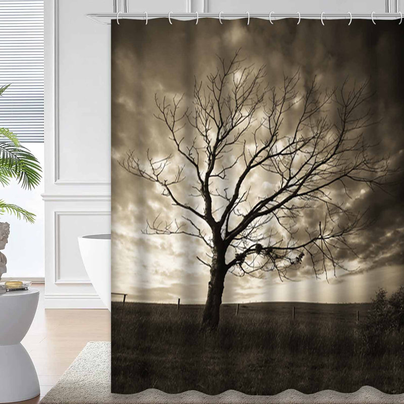 Rideau de douche Dramatic Sky Old Tree, L 72 po x l 84 po
