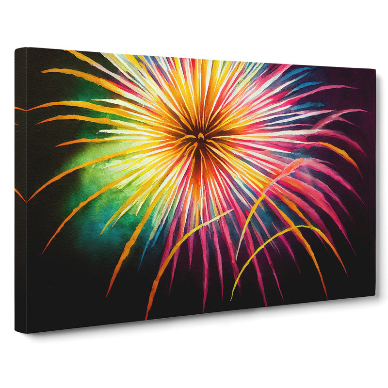 Fabulous Fireworks - Wrapped Canvas, 50cm H x 76cm W x 3cm D