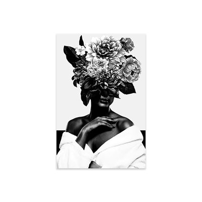 " Woman With Flower II In Black And White " by Danilo De Alexandria