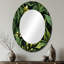 Theressa - Miroir mural ovale vert-1401326906