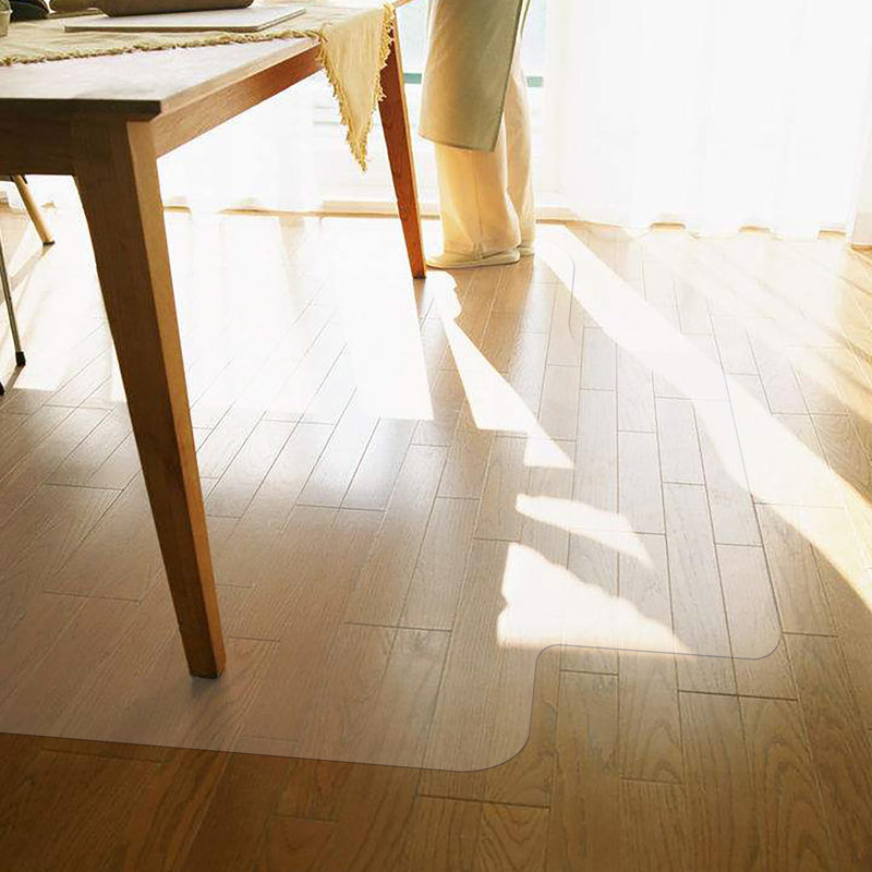 Standard Lip Chair Mat with Straight Cut Edge for Firm Surfaces