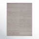 Cleodora Chevron Handmade Area Rug in Ivory/Dark Brown