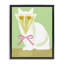 Chat avec cadre flottant aux yeux olive Martini, design par Lil 'Rue-2133269280-2133269281