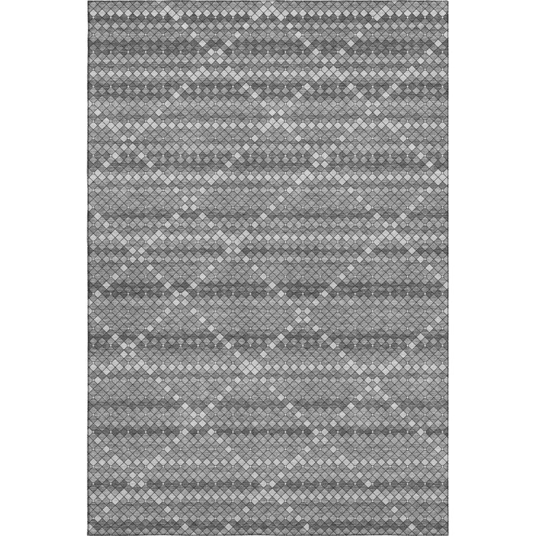 Premium Machine Washable Elize AMF1436 Lattice Rug