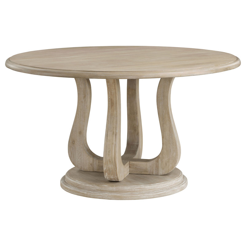 Round Dining Table with Pedestal Base