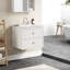 Meuble-lavabo suspendu avec tiroirs