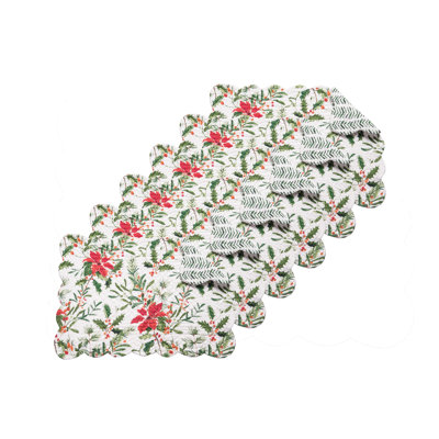 Amiayah Poinsettia Placemat S/6