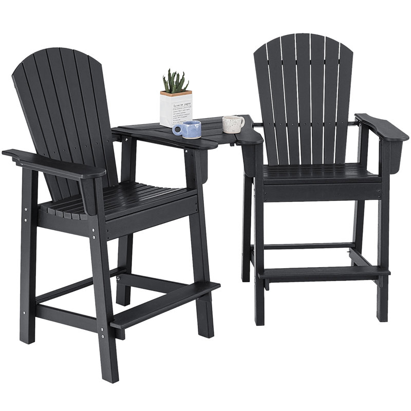 Aryabella Outdoor Adirondack Chair, Gray