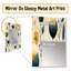 Motif floral sarcelle Alysse-1143369969