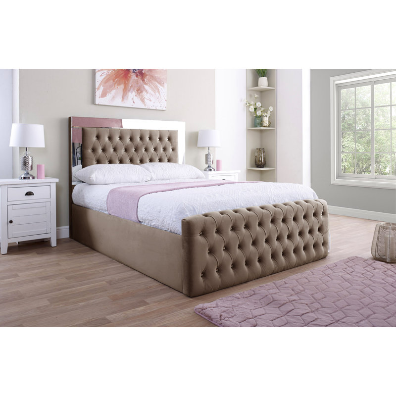 Adrionna Upholstered Bed, Kingsize (5'), Coffee