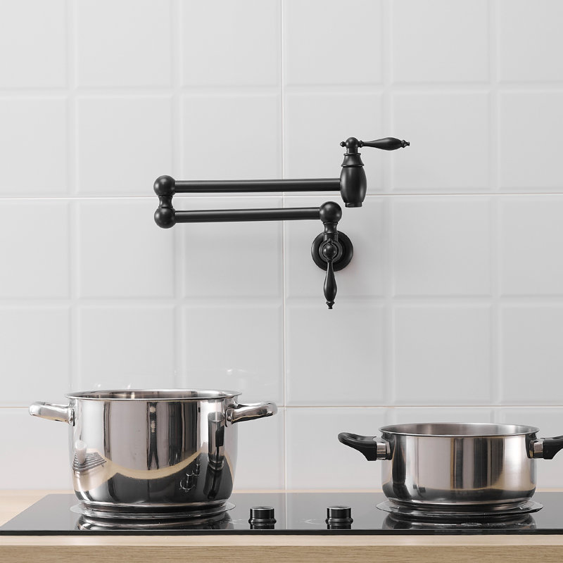 Robinet de cuisine Traditional, Noir mat