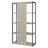 Loomis Whitewashed Grey 4-Shelf Bookshelf