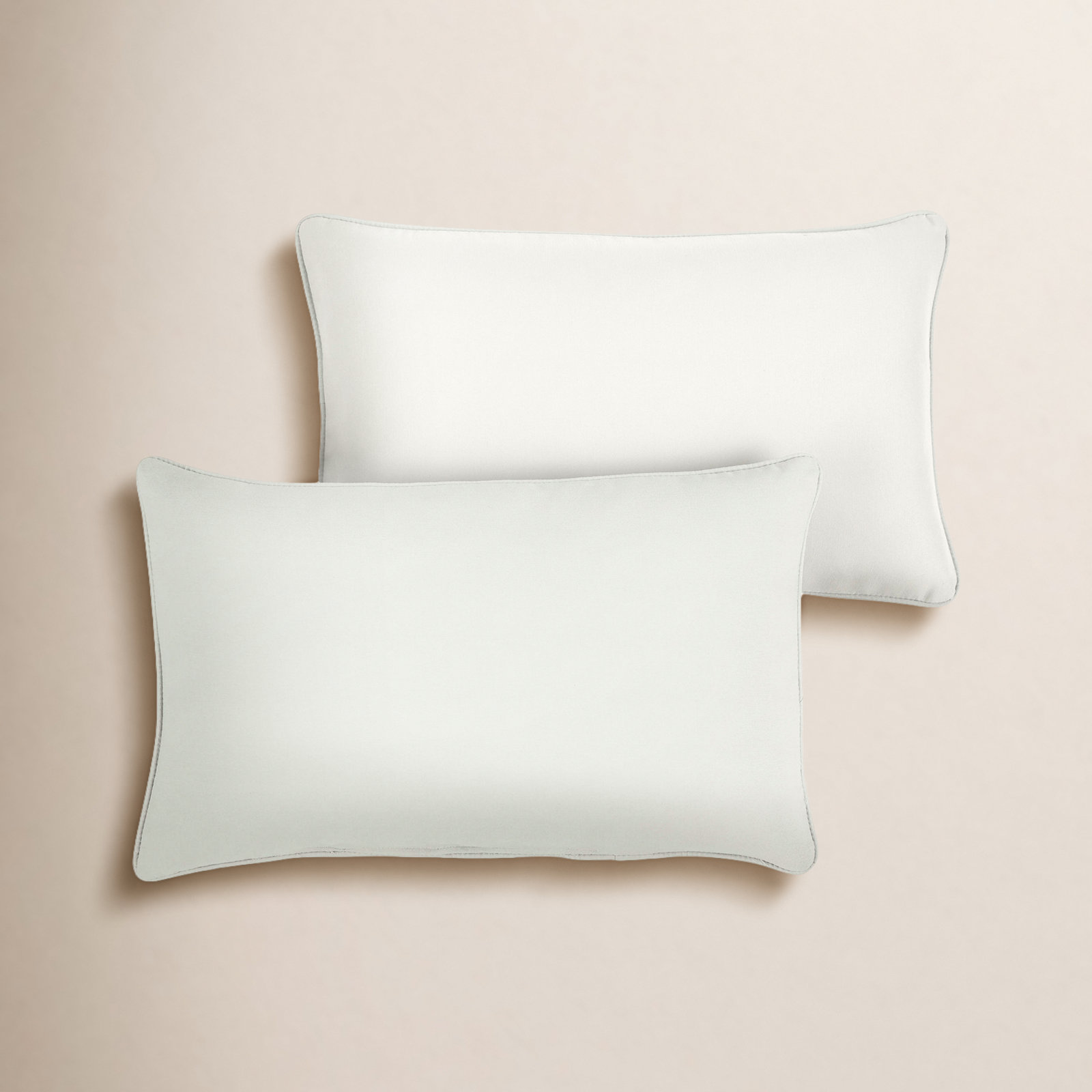 Ashish Sunbrella® Throw Pillow, Canvas Ivory, Rectangle 16" H x 26" W