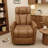 Luxury Power Recliner with Adjustable Headrest & Power Footrest - Premium Top Grain Leather, No-Sag Support-742369850