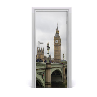 On Big Ben, London Door Decal