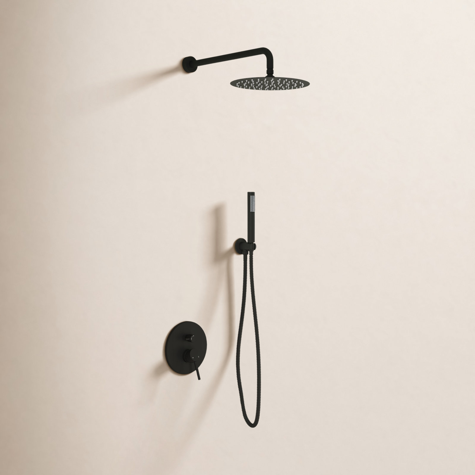 PureEssence 10" Complete Shower System, Matte Black