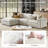 Cioffi Oversized L Shaped Modular Cloud Sectional Sofa with Removable Cushion Cover-121600584-121600586-121600587